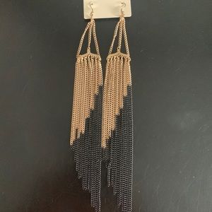 Long hanging earrings, never worn